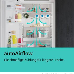 SIEMENS iQ500, Einbau-Kühl-Gefrier-Kombination mit Gefrierbereich unten, 193.5 x 55.8 cm, Flachscharnier mit Softeinzug KI96NADC0