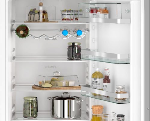 SIEMENS iQ500, Einbau-Kühl-Gefrier-Kombination mit Gefrierbereich unten, 193.5 x 55.8 cm, Flachscharnier mit Softeinzug KI96NADC0
